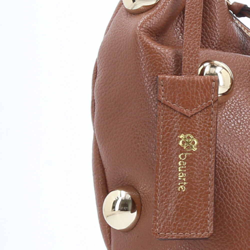 Bolsa Feminina Shoulder em Couro Caramelo