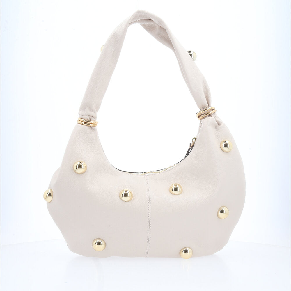 Bolsa Feminina Shoulder em Couro Marfim