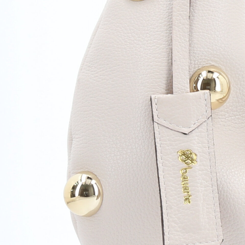 Bolsa Feminina Shoulder em Couro Marfim