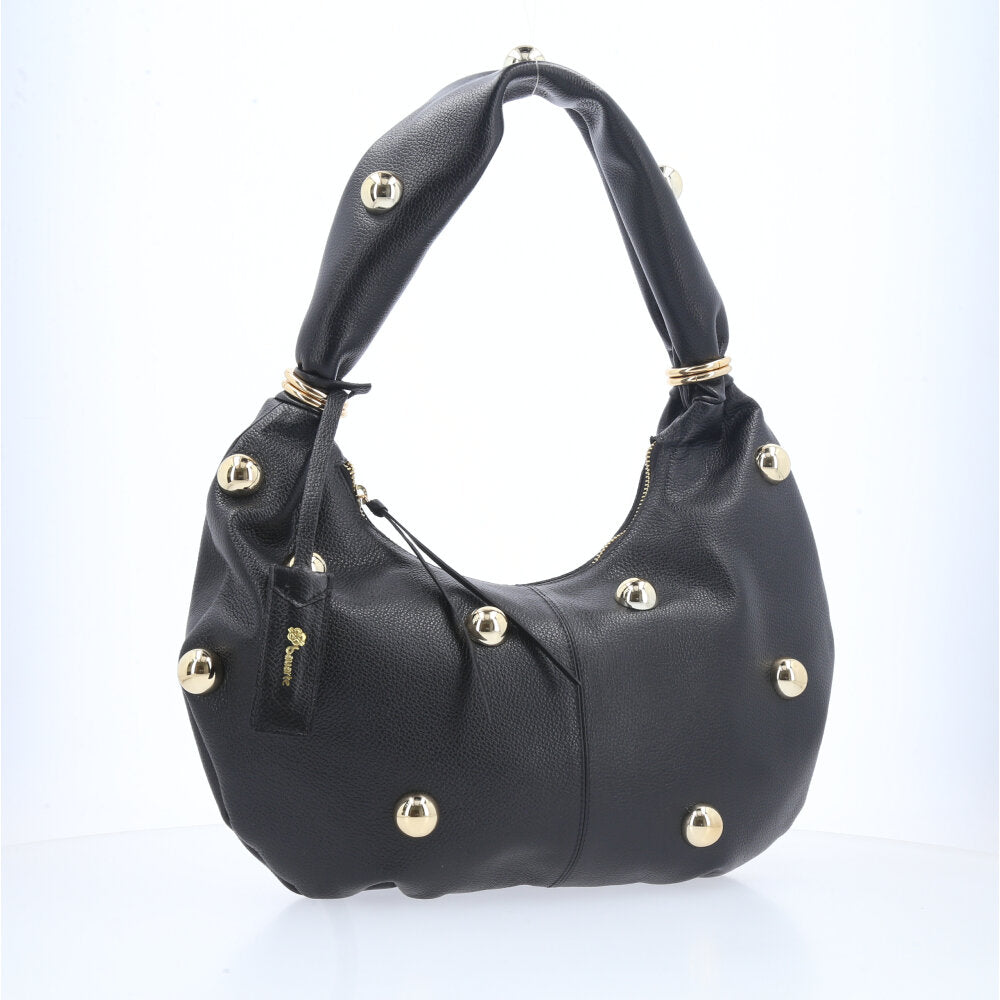 Bolsa Feminina Shoulder em Couro Preto