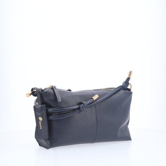 Bolsa Transversal Feminina em Couro Azul escuro