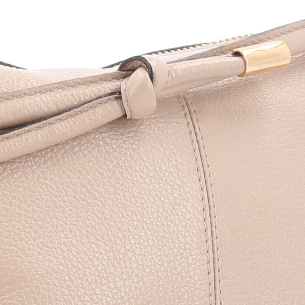 Bolsa Transversal Feminina em Couro Bege