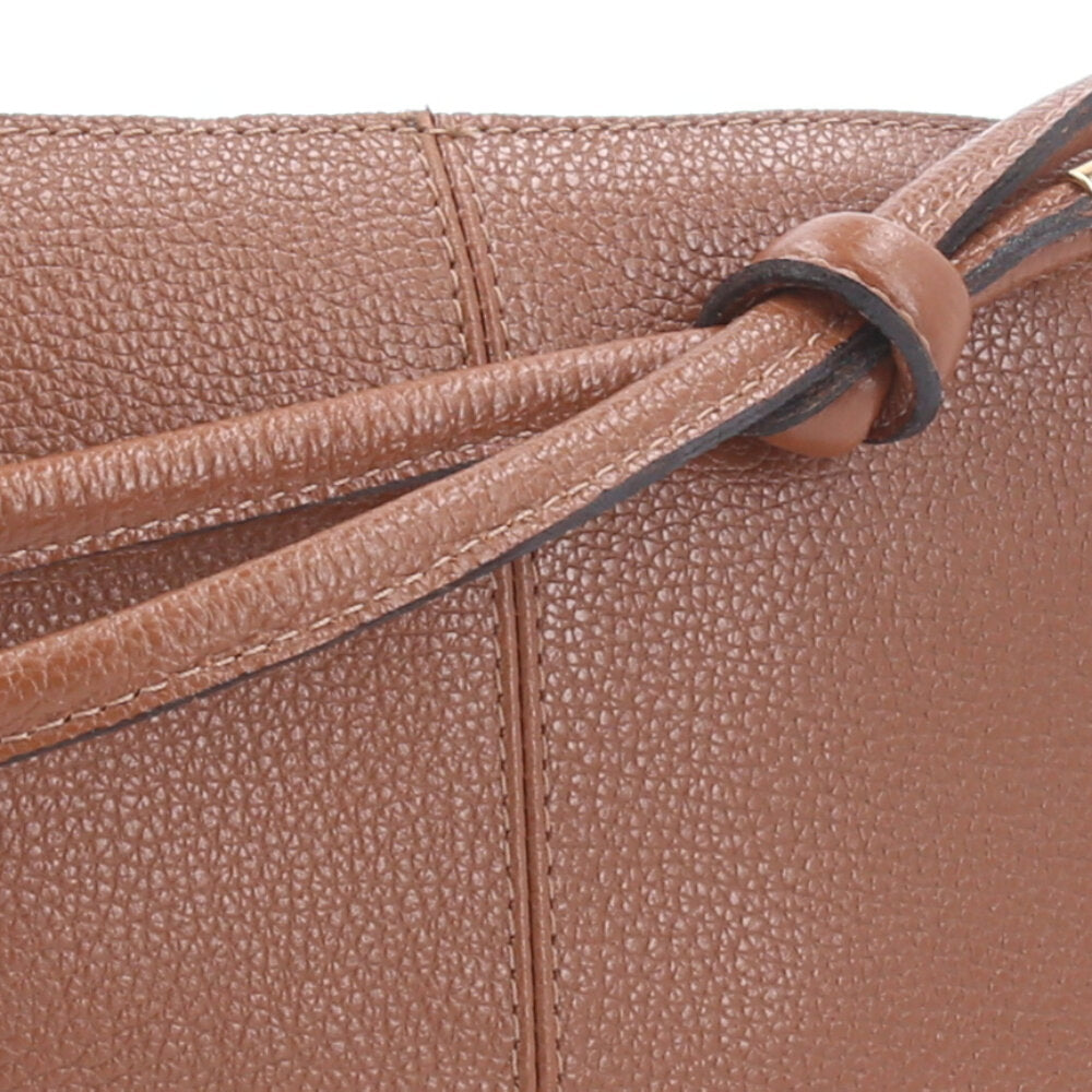 Bolsa Transversal Feminina em Couro Caramelo