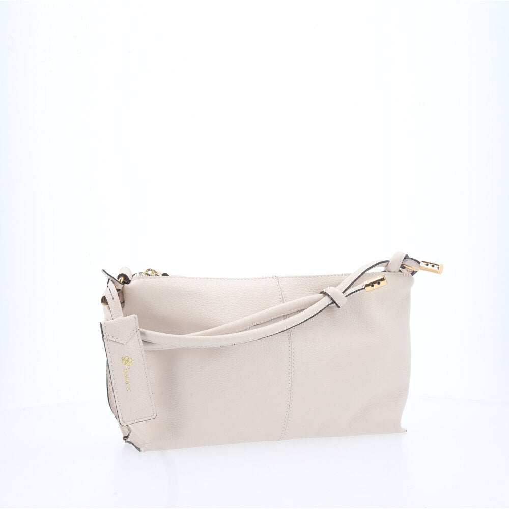 Bolsa Transversal Feminina em Couro Marfim