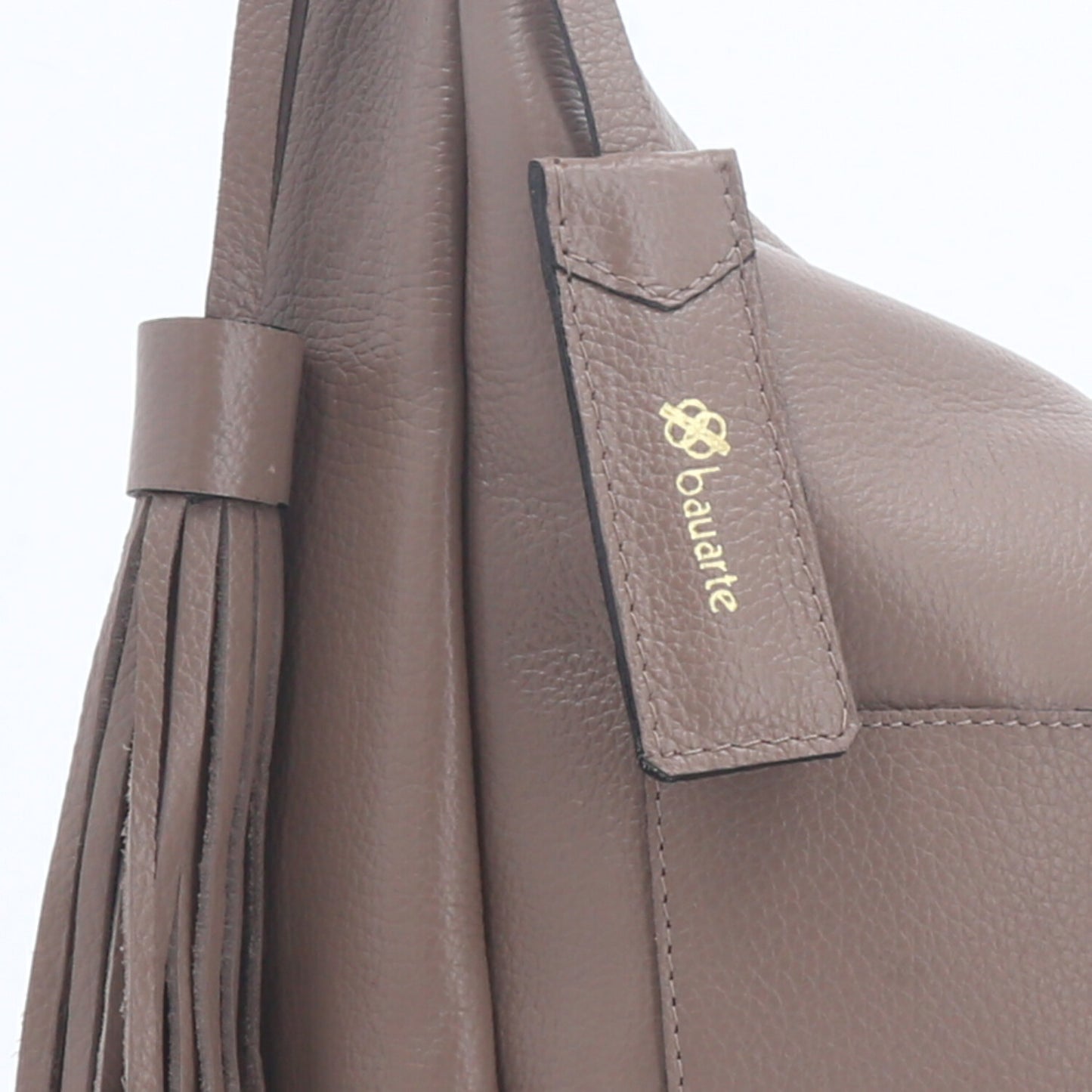 Bolsa Feminina de Ombro em Couro com Bolsos Frontais e Alça Regulável Caqui