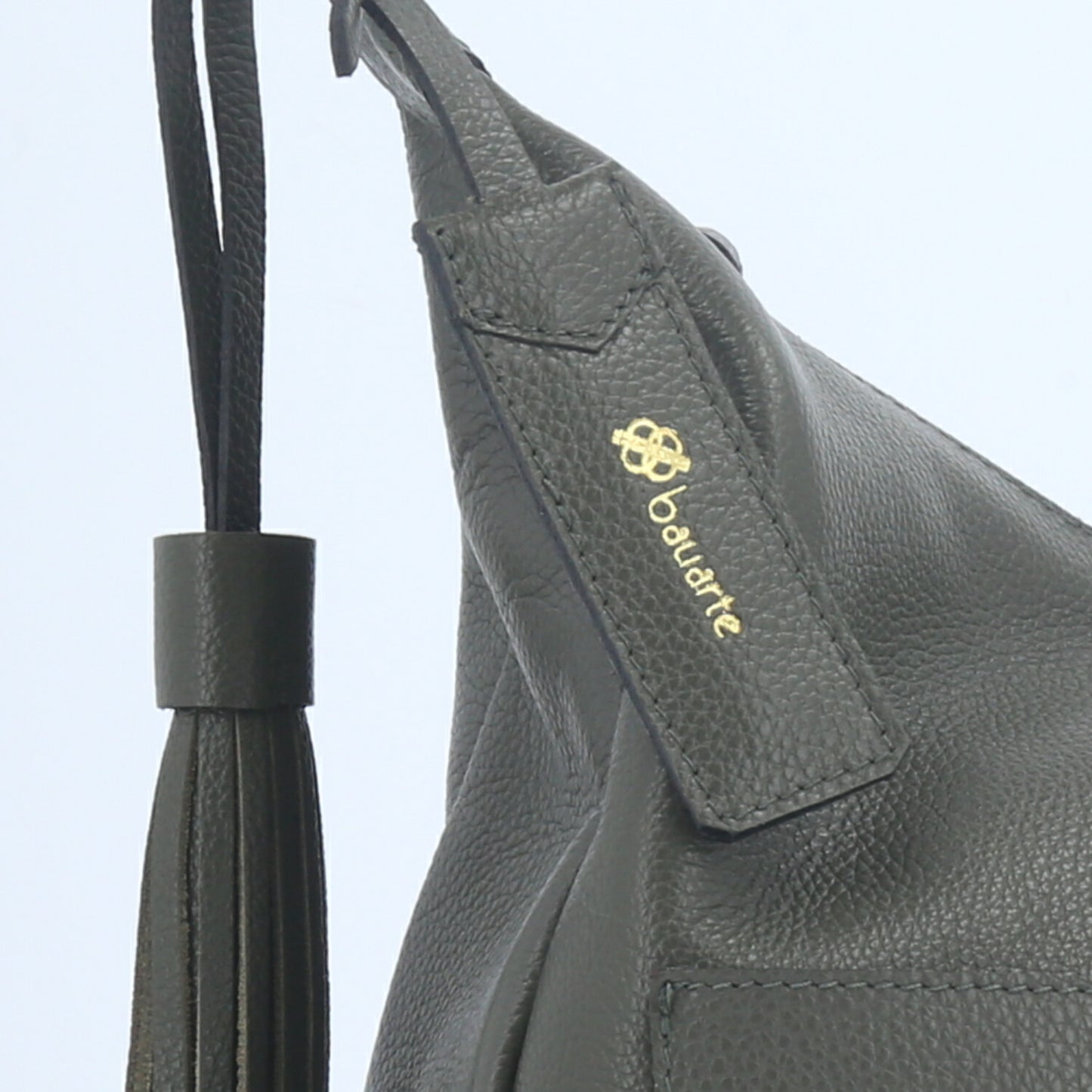 Bolsa Feminina de Ombro em Couro com Bolsos Frontais e Alça Regulável Verde escuro