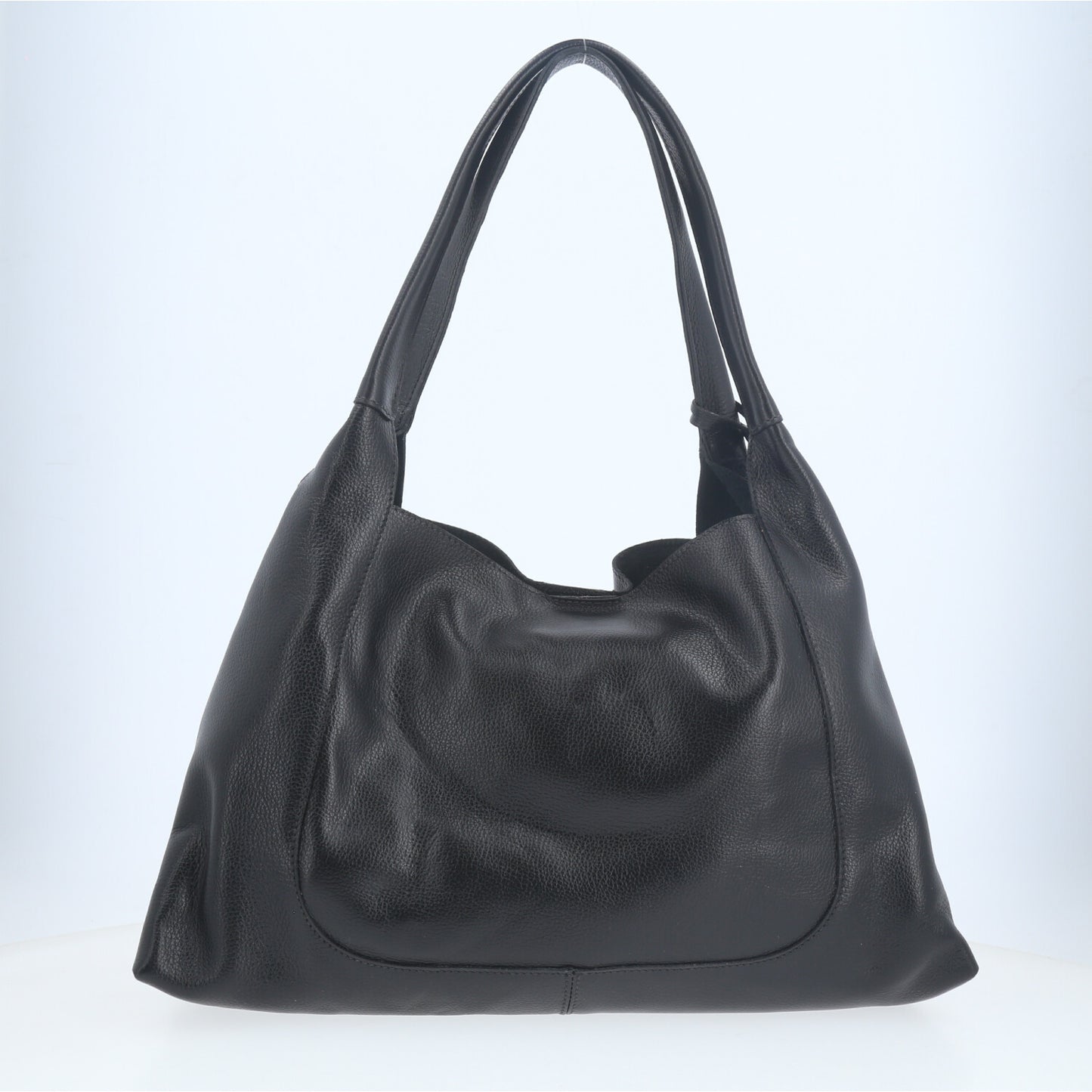 Bolsa Hobo com Detalhe de Argola Frontal Preto