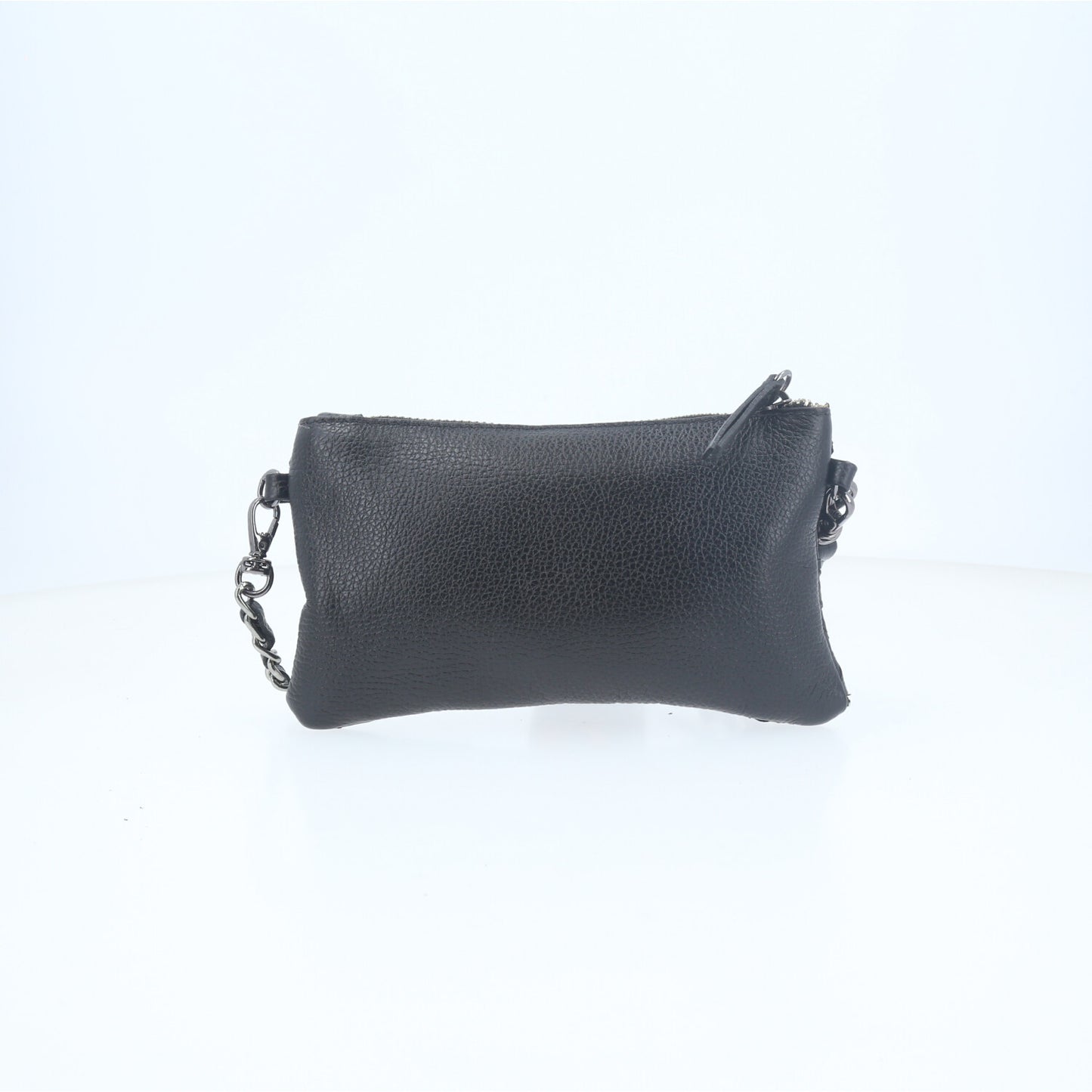 Bolsa Estilo Clutch em Couro Legítimo de Pirarucu Preto