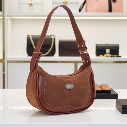 Bolsa de Ombro Feminina em Couro Camurça

 Caramelo