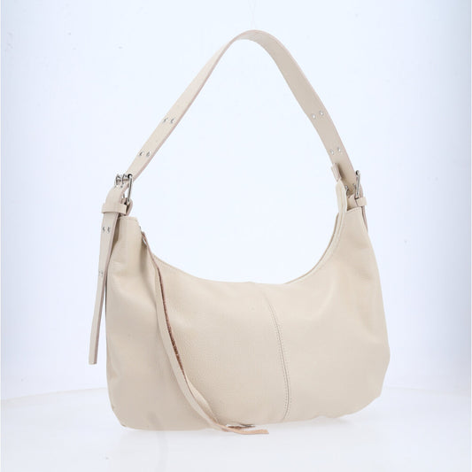 Bolsa Feminina Shoulder em Couro Marfim