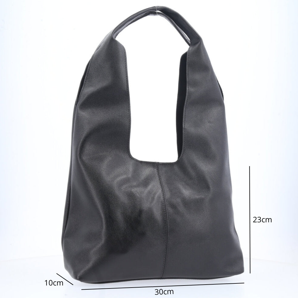 Bolsa Ombro Feminina em Couro Legítimo Preto