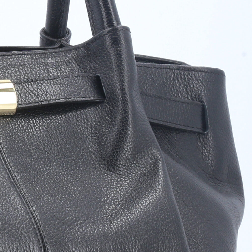 Bolsa Tote Feminina em Couro Preto