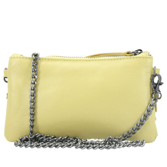 Bolsa Pequena em Couro Legítimo de Pirarucu Amarelo