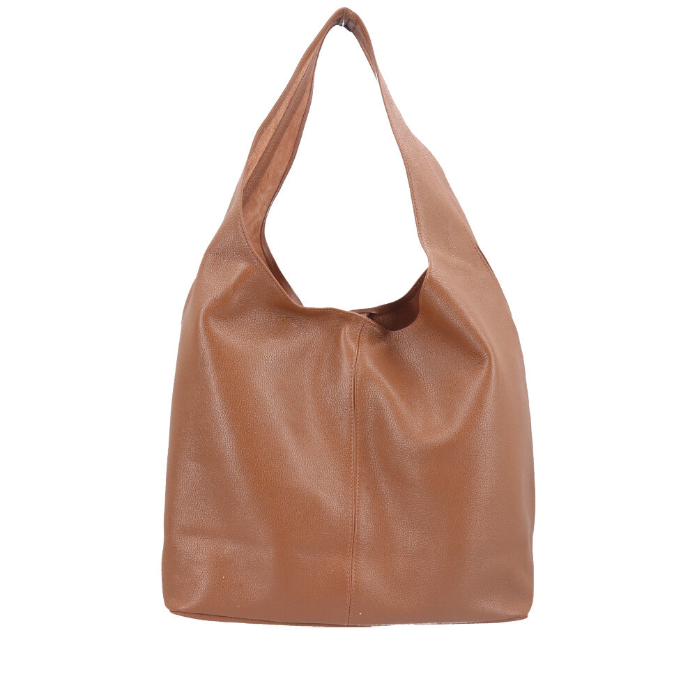 Bolsa Hobo Feminina em Couro com Carteira Caramelo