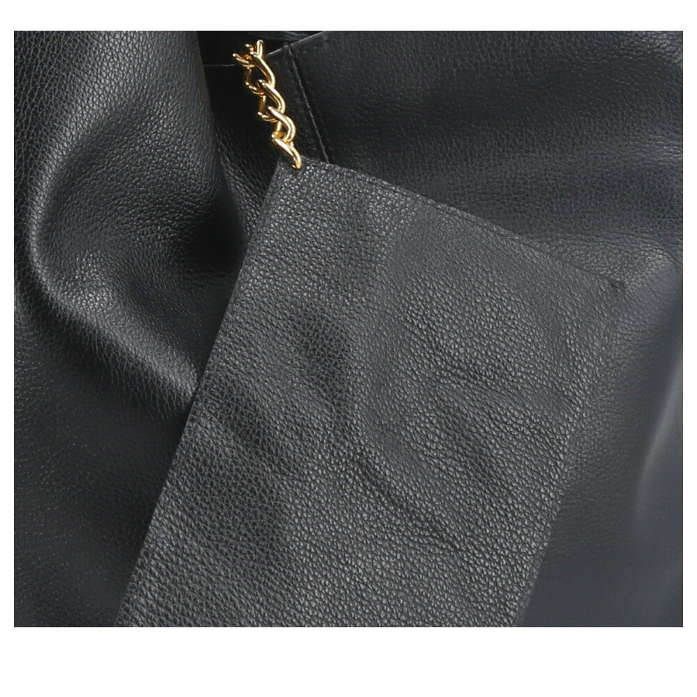 Bolsa Hobo Feminina em Couro com Carteira Preto