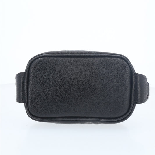 Bolsa Estilo Shoulder Bag Masculina em Couro Marrom