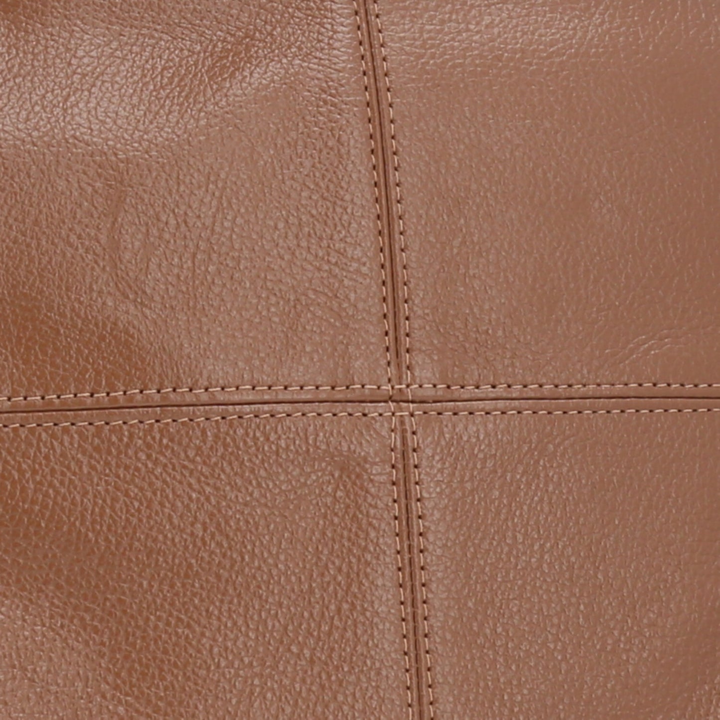 Bolsa de Ombro em Couro com Design Clássico Caramelo