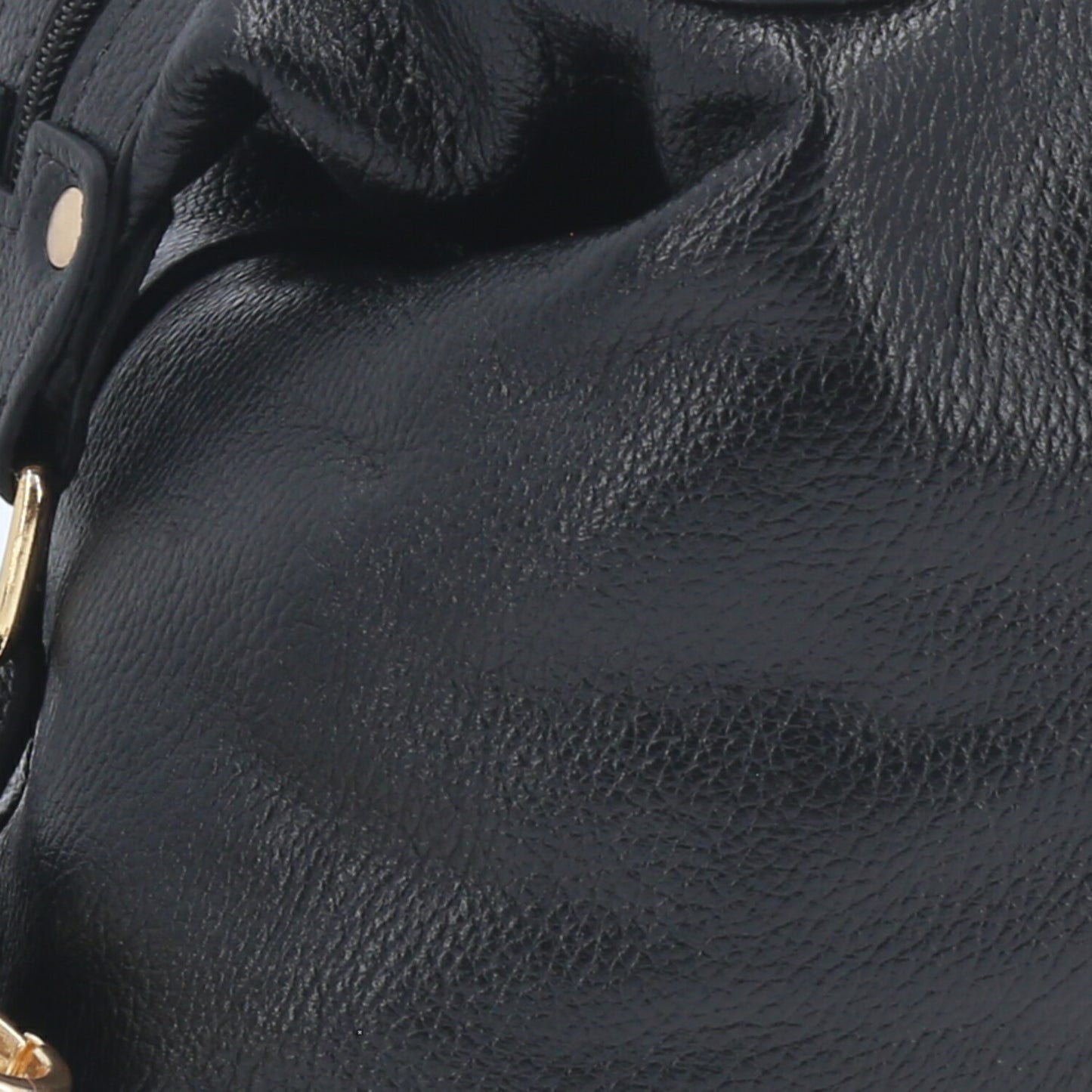 Bolsa de Ombro em Couro com Alça Dupla Removível Preto