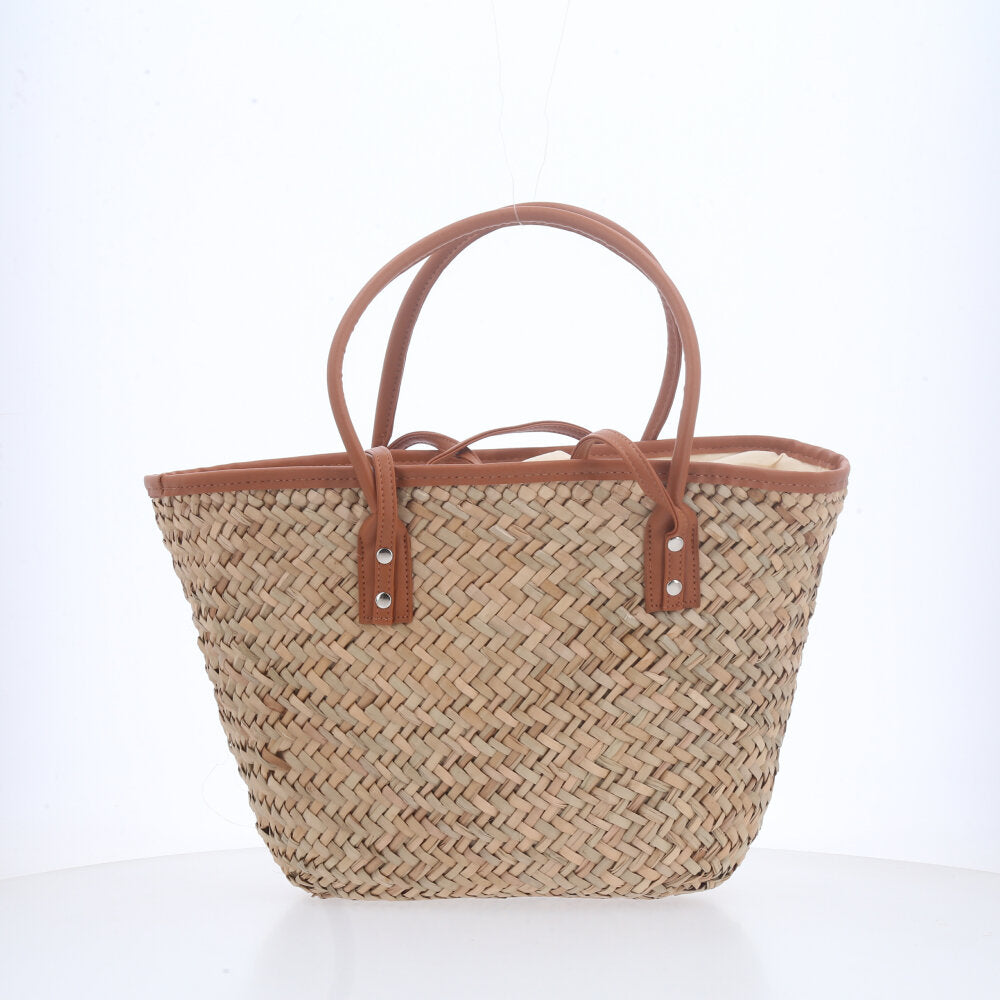 Bolsa de Praia de Mão e Ombro Caramelo