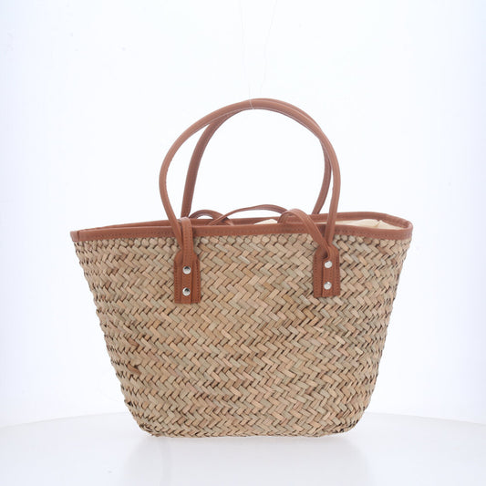 Bolsa de Praia de Mão e Ombro Caramelo