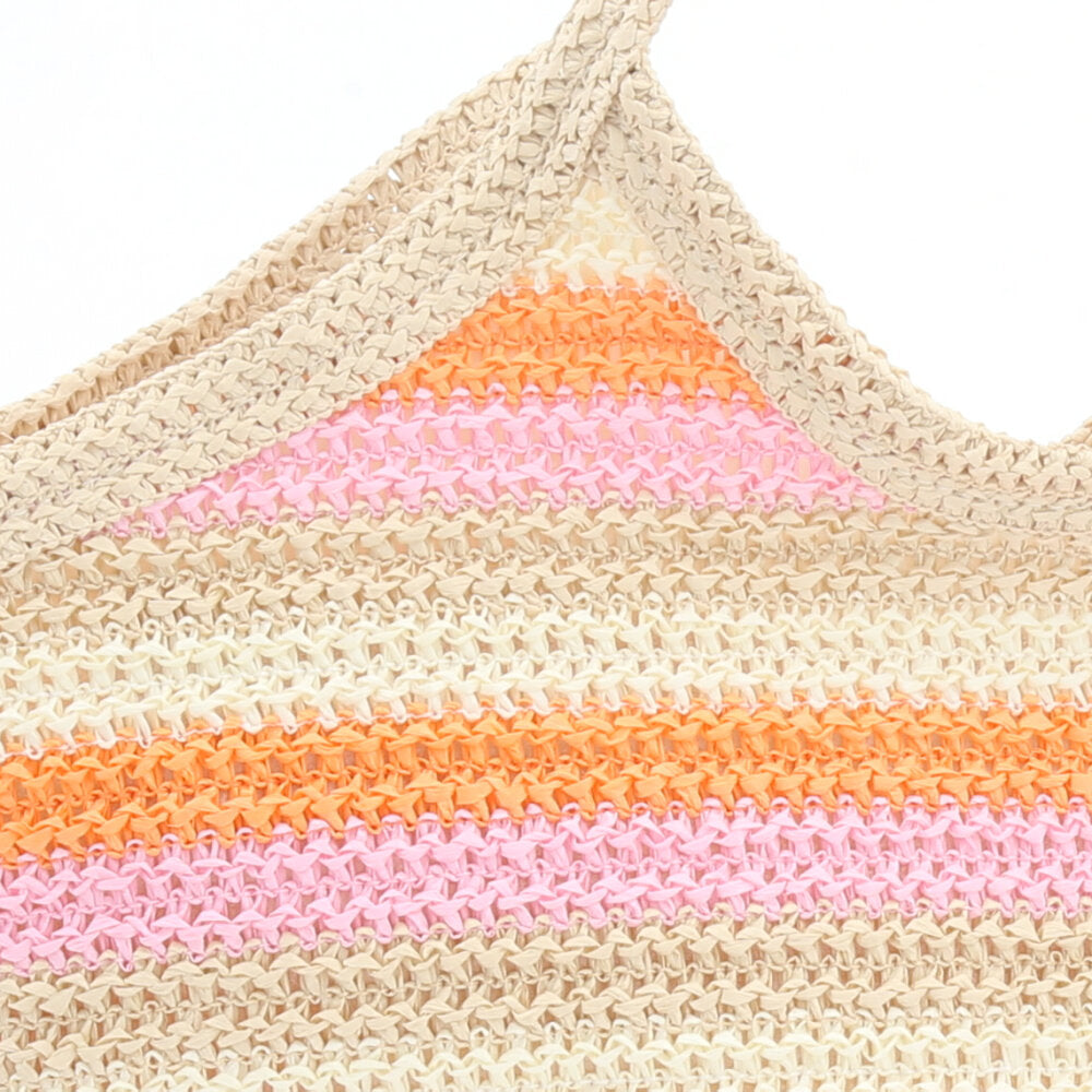 Bolsa de Verão em Ráfia Trançada Bege