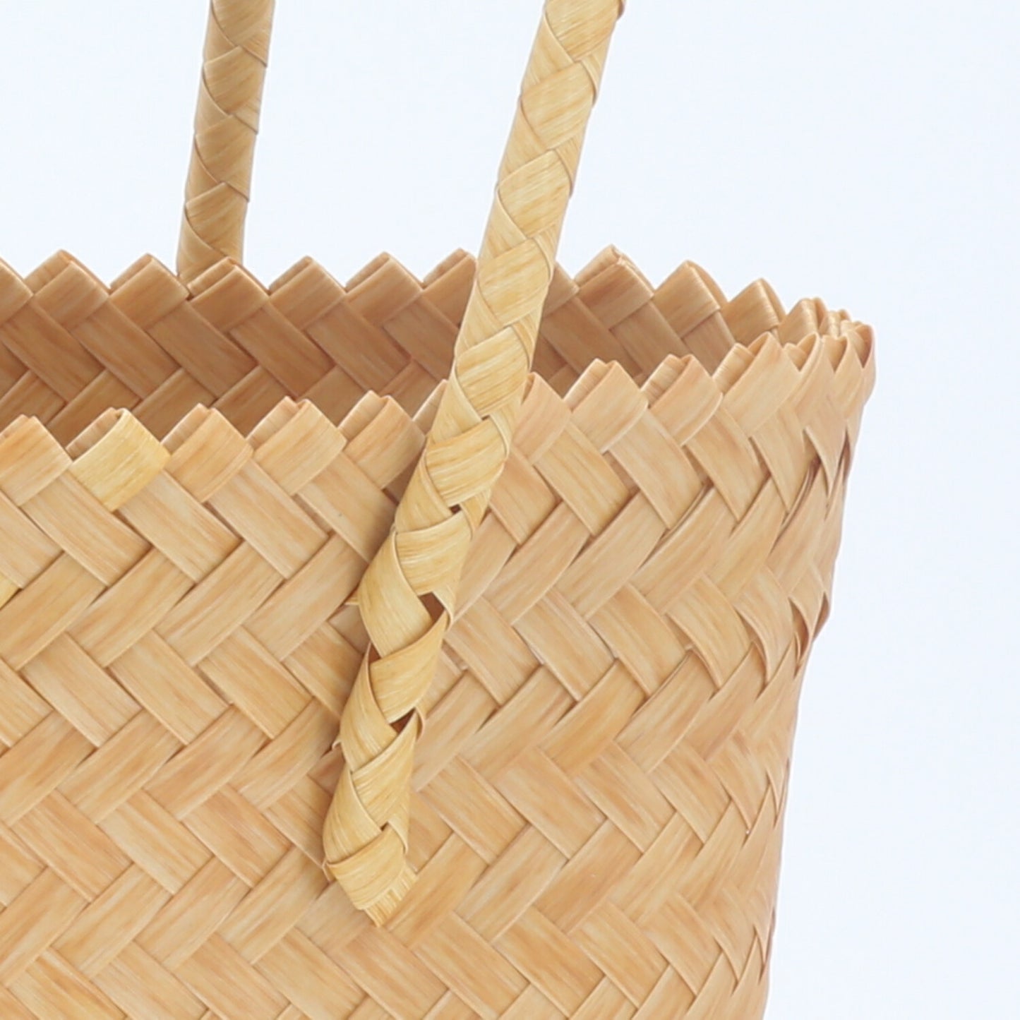 Bolsa de Praia em Palha com Design Trançado Bege claro