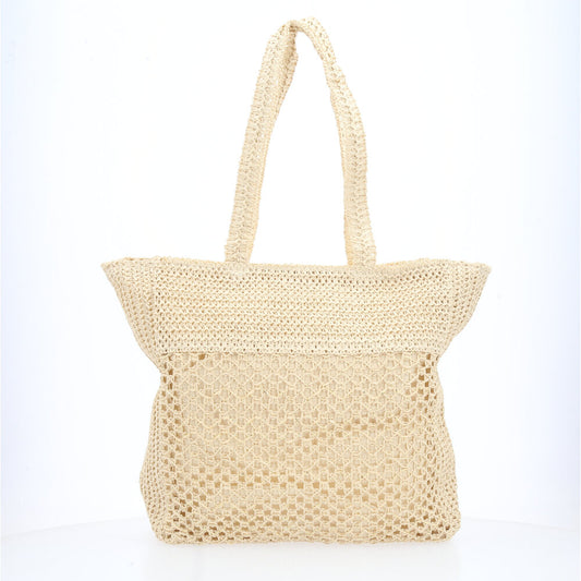 Bolsa de Praia com Alça Fixa Bege