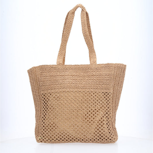 Bolsa de Praia com Alça Fixa Caramelo