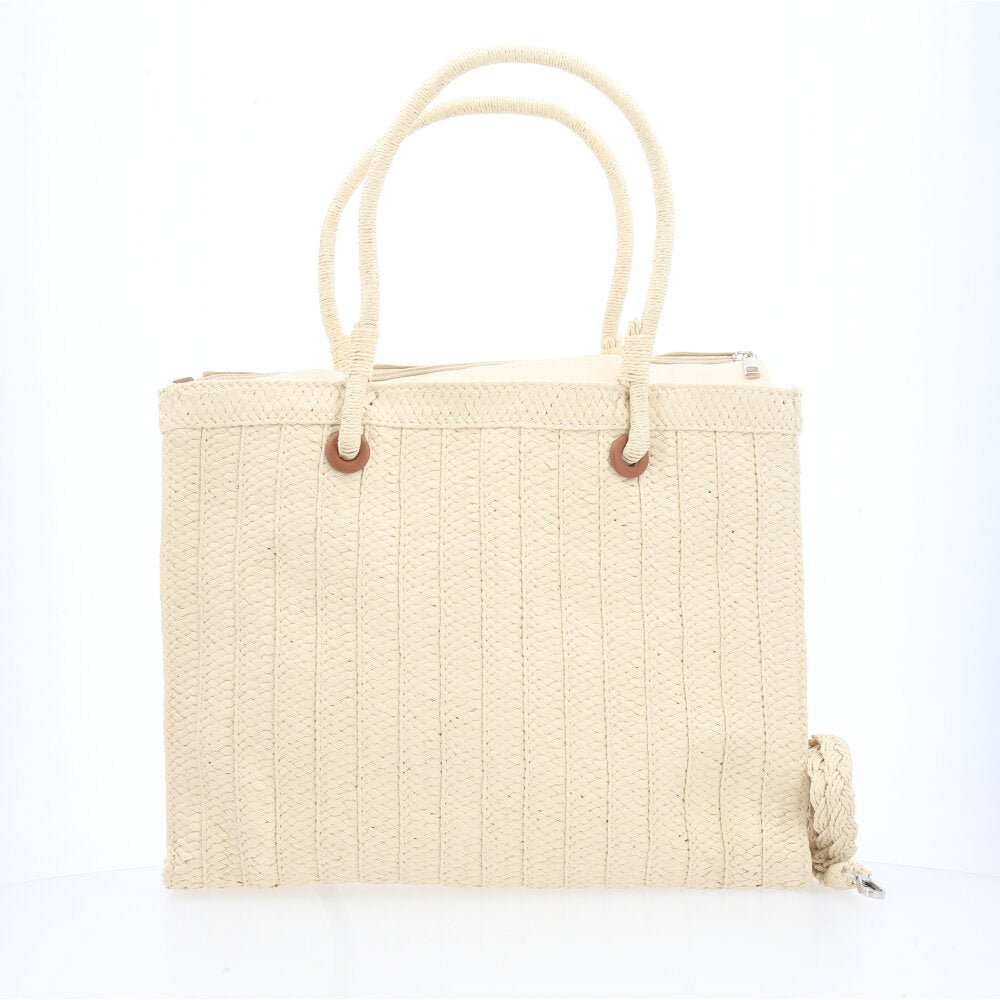 Bolsa Verão com Alça Transversal Bege