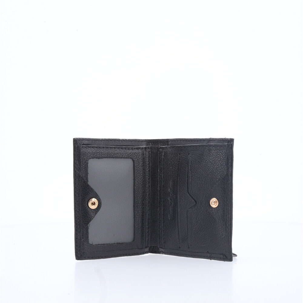 Carteira Feminina em Couro Preto