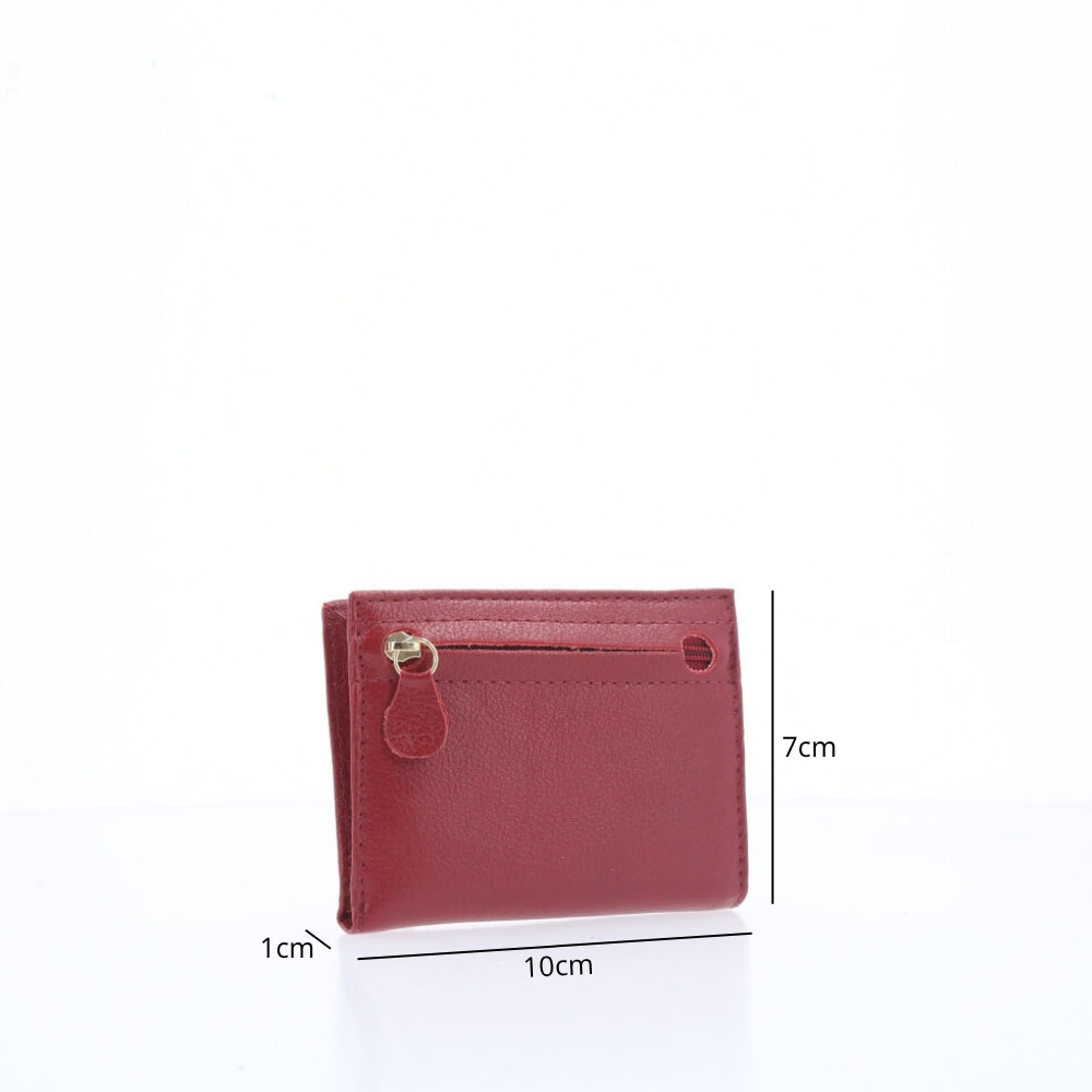 Carteira Feminina em Couro Vermelho