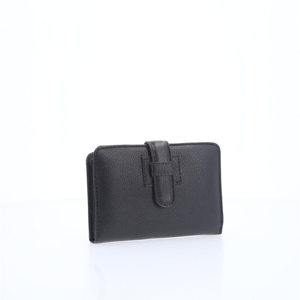 Carteira Feminina em Couro Preto