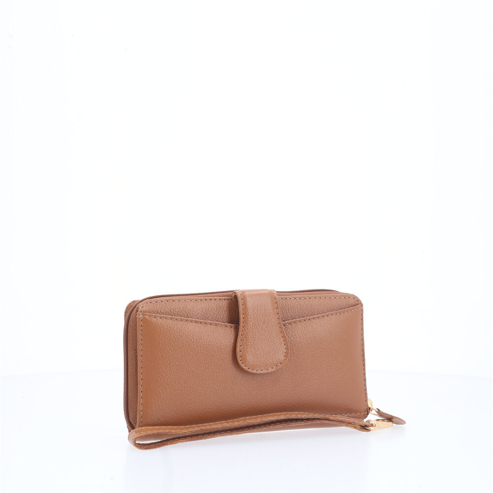 Carteira Feminina em Couro Caramelo