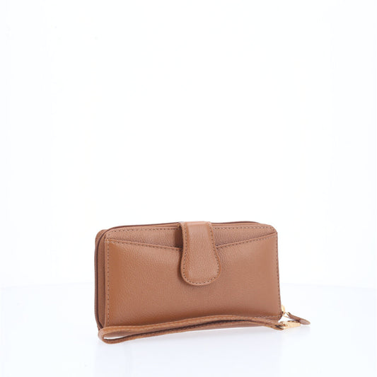 Carteira Feminina em Couro Caramelo