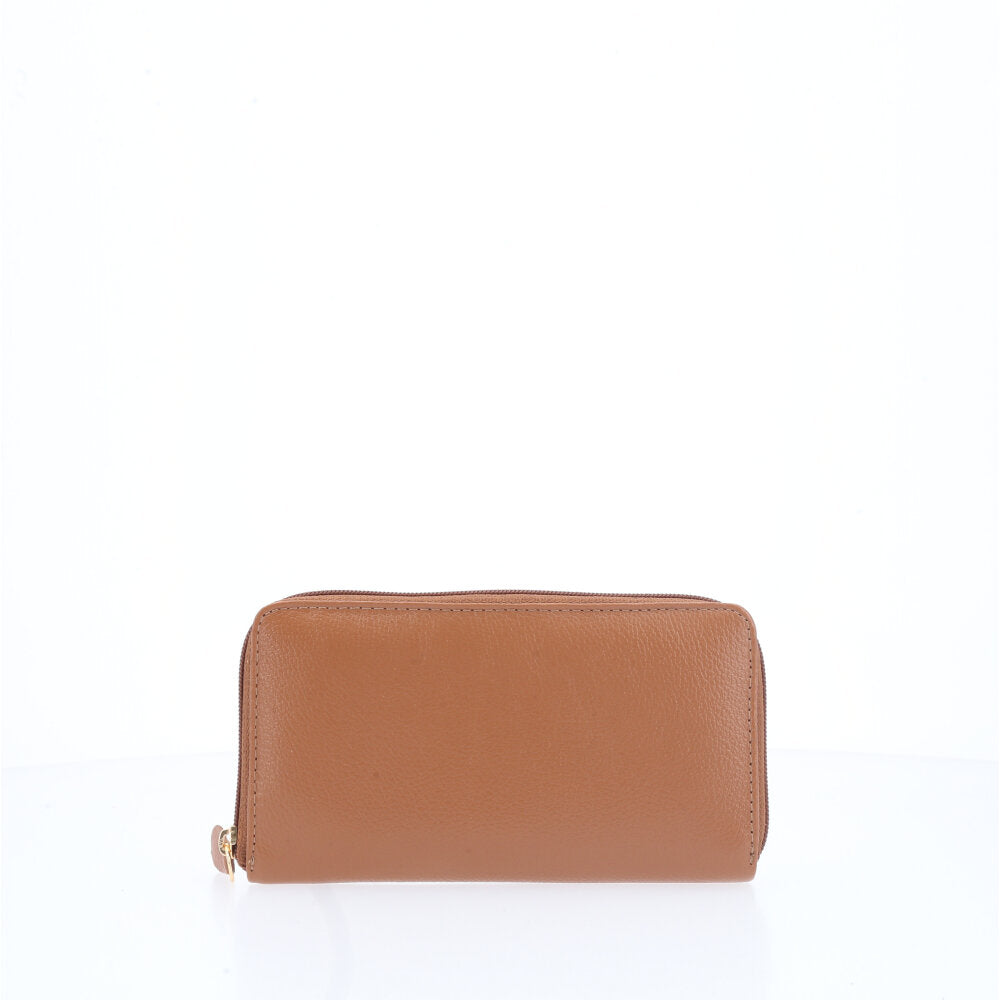 Carteira Feminina em Couro Caramelo