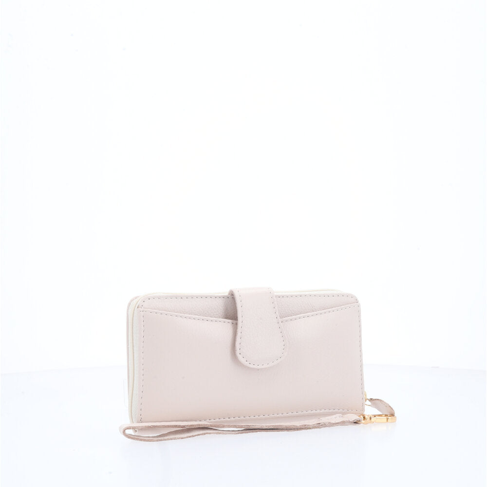 Carteira Feminina em Couro Marfim
