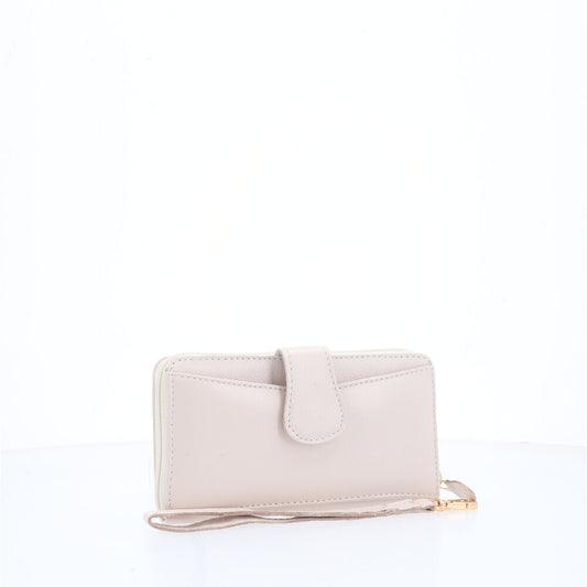 Carteira Feminina em Couro Marfim
