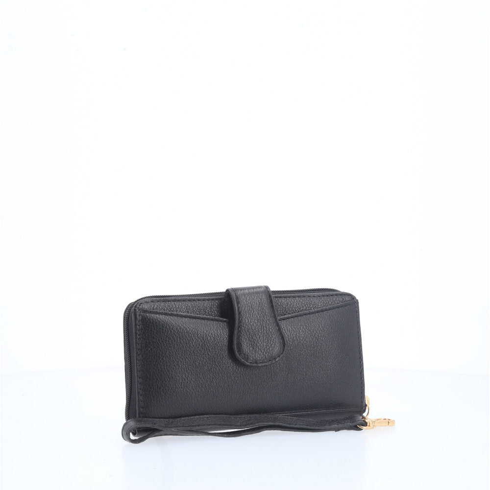 Carteira Feminina em Couro Preto