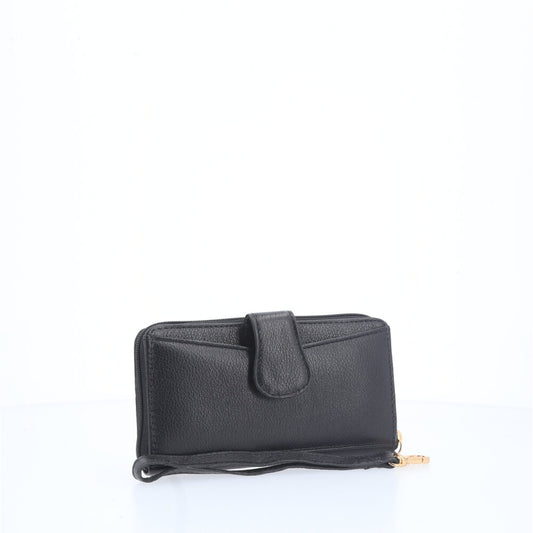 Carteira Feminina em Couro Preto
