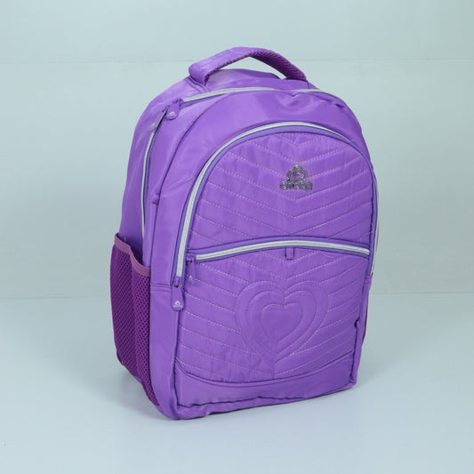Mochila em Tecido com Alça Fixa Ajustável e Divisórias Roxo