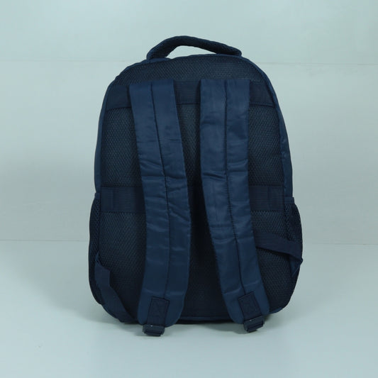 Mochila em Tecido com Alça Fixa Ajustável e Divisórias Azul escuro
