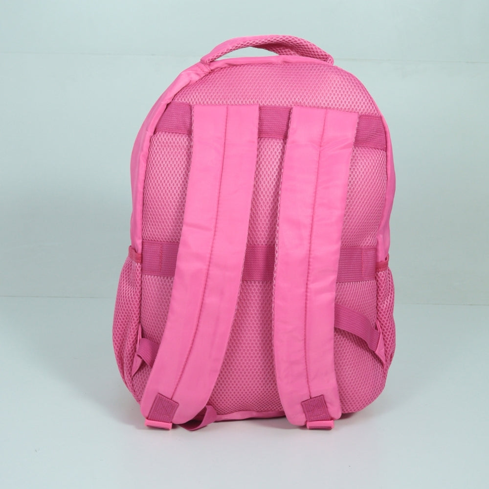 Mochila em Tecido com Alça Fixa Ajustável e Divisórias Pink