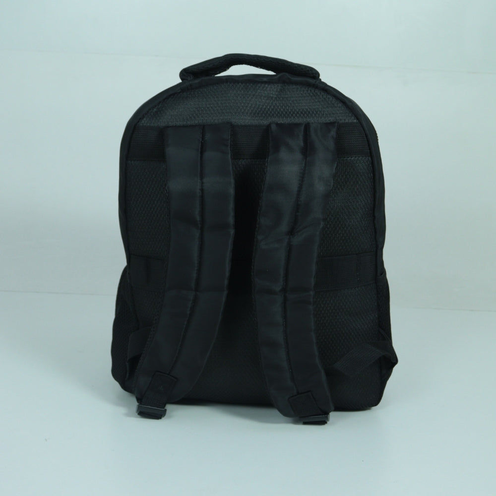 Mochila em Tecido com Alça Fixa Ajustável e Divisórias Preto