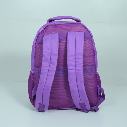 Mochila em Tecido com Alça Fixa Ajustável e Divisórias Roxo