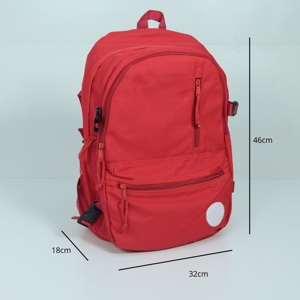 Mochila em Tecido com Organização Prática Vermelho