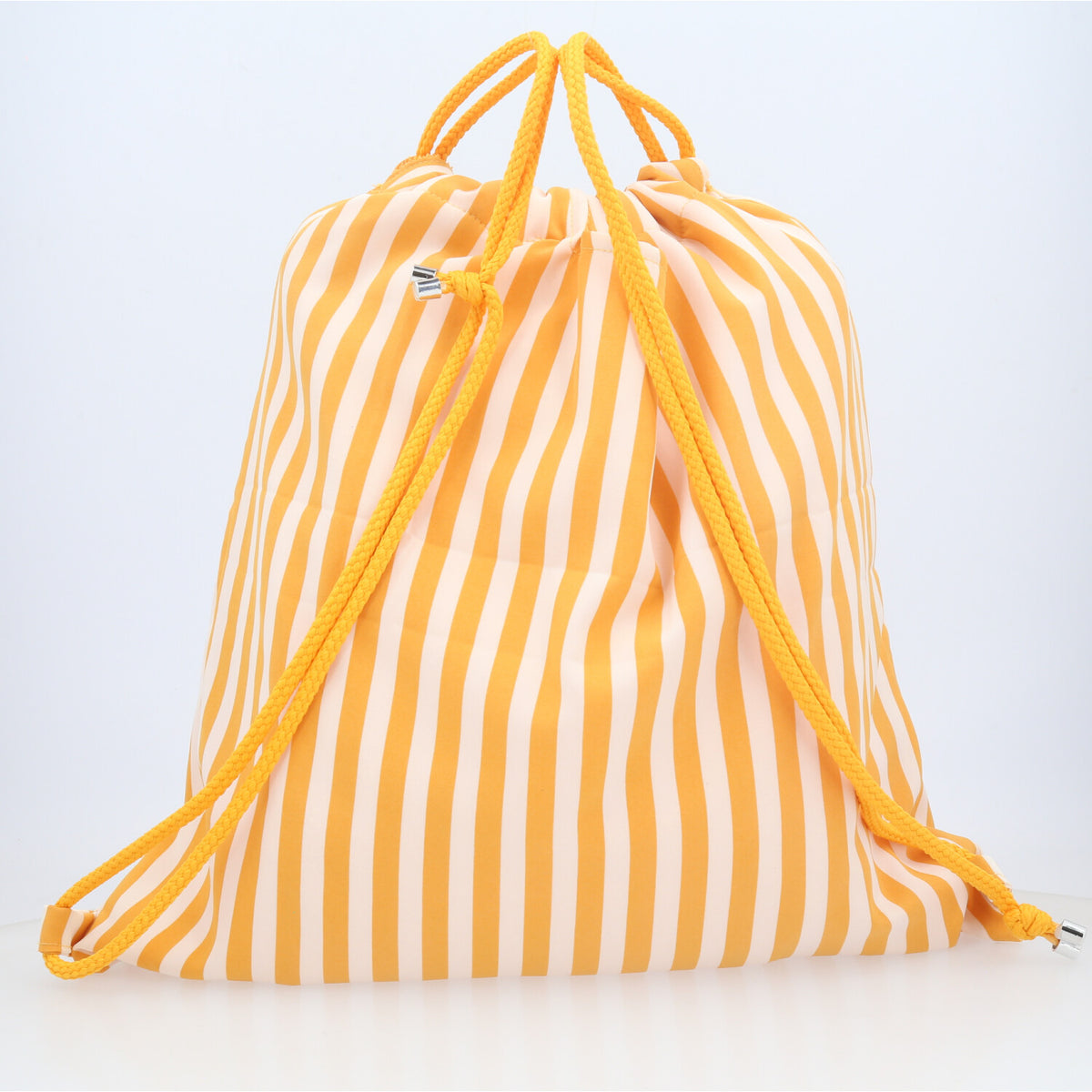 Mochila Saco Atoalhada com Estampa Tropical  Amarelo