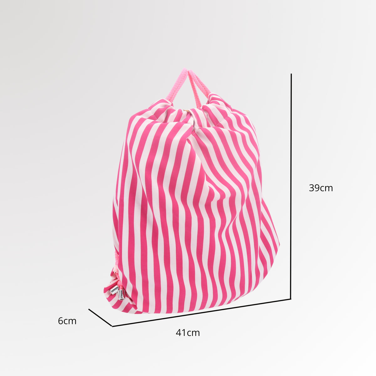 Mochila Saco Atoalhada com Estampa Tropical  Pink