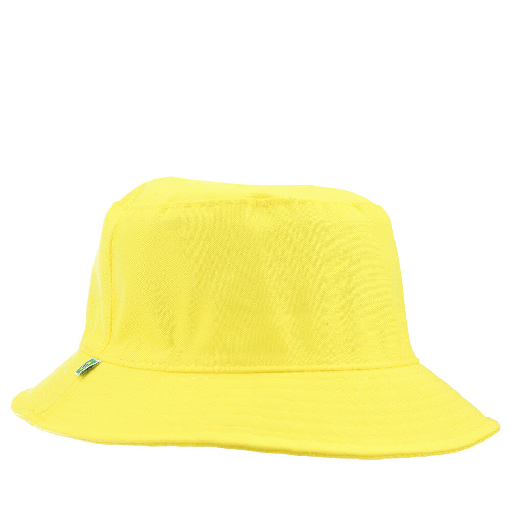 Chapéu Bucket Unissex Casual com Design Moderno Proteção Sol Amarelo