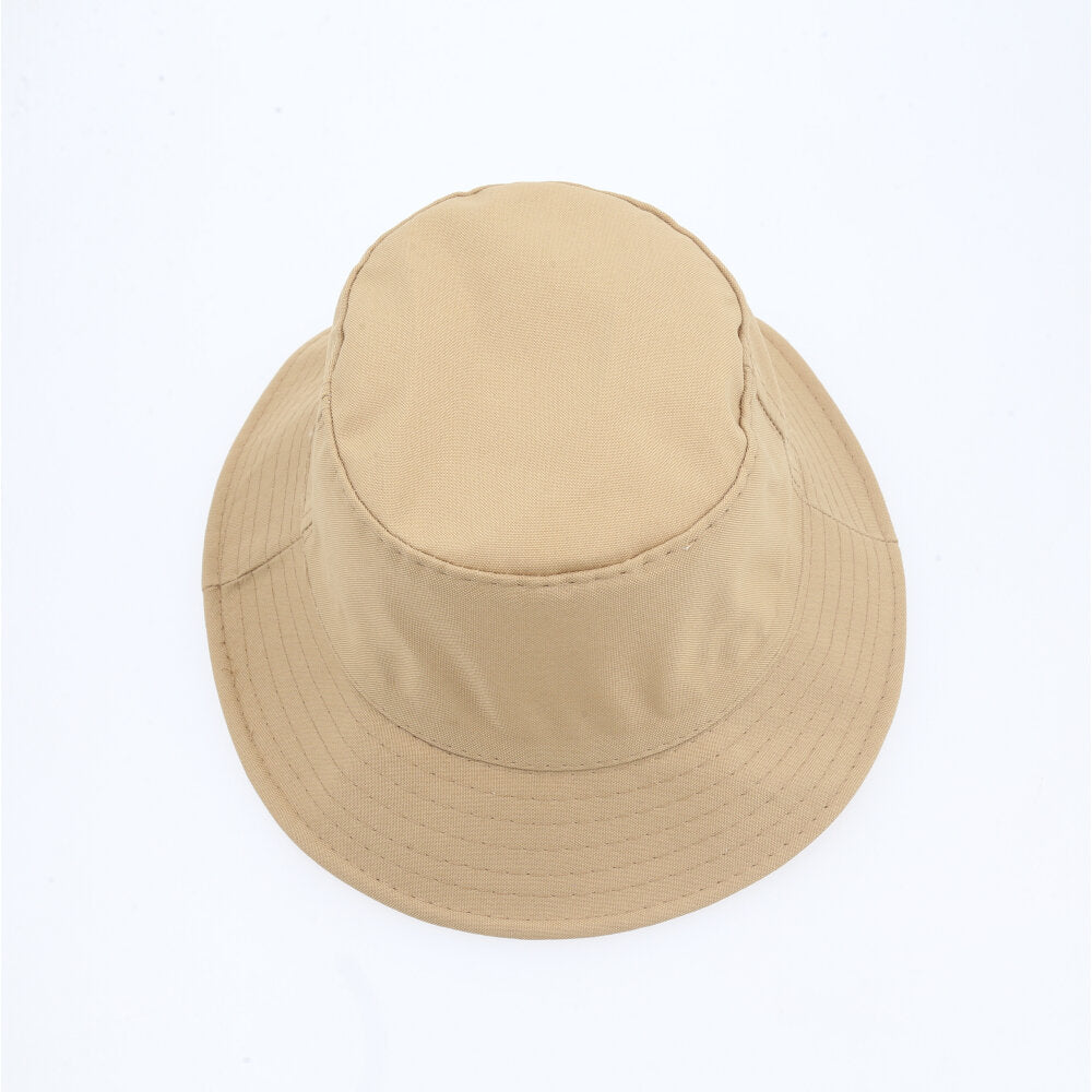 Chapéu Bucket Unissex Casual com Design Moderno Proteção Sol Bege escuro