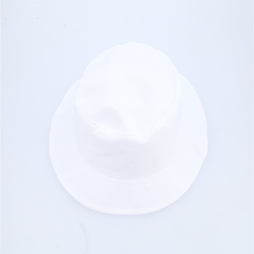 Chapéu Bucket Unissex Casual com Design Moderno Proteção Sol Branco